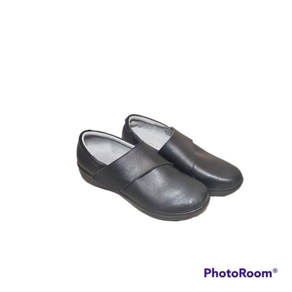 Alegria Nappa Leather Adjustable Top Strap Black mary janes comfort  Shoes